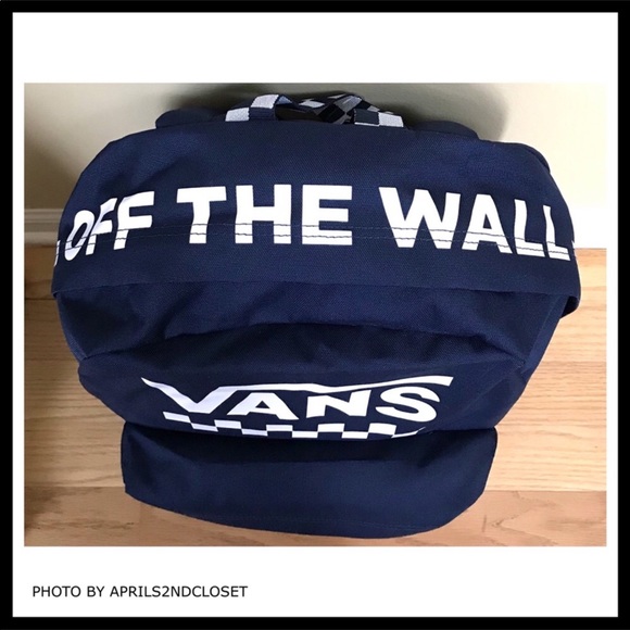 VANS LOGO SKATER LARGE CAMPUS TRAVEL BACKPACK - Picture 6 of 8